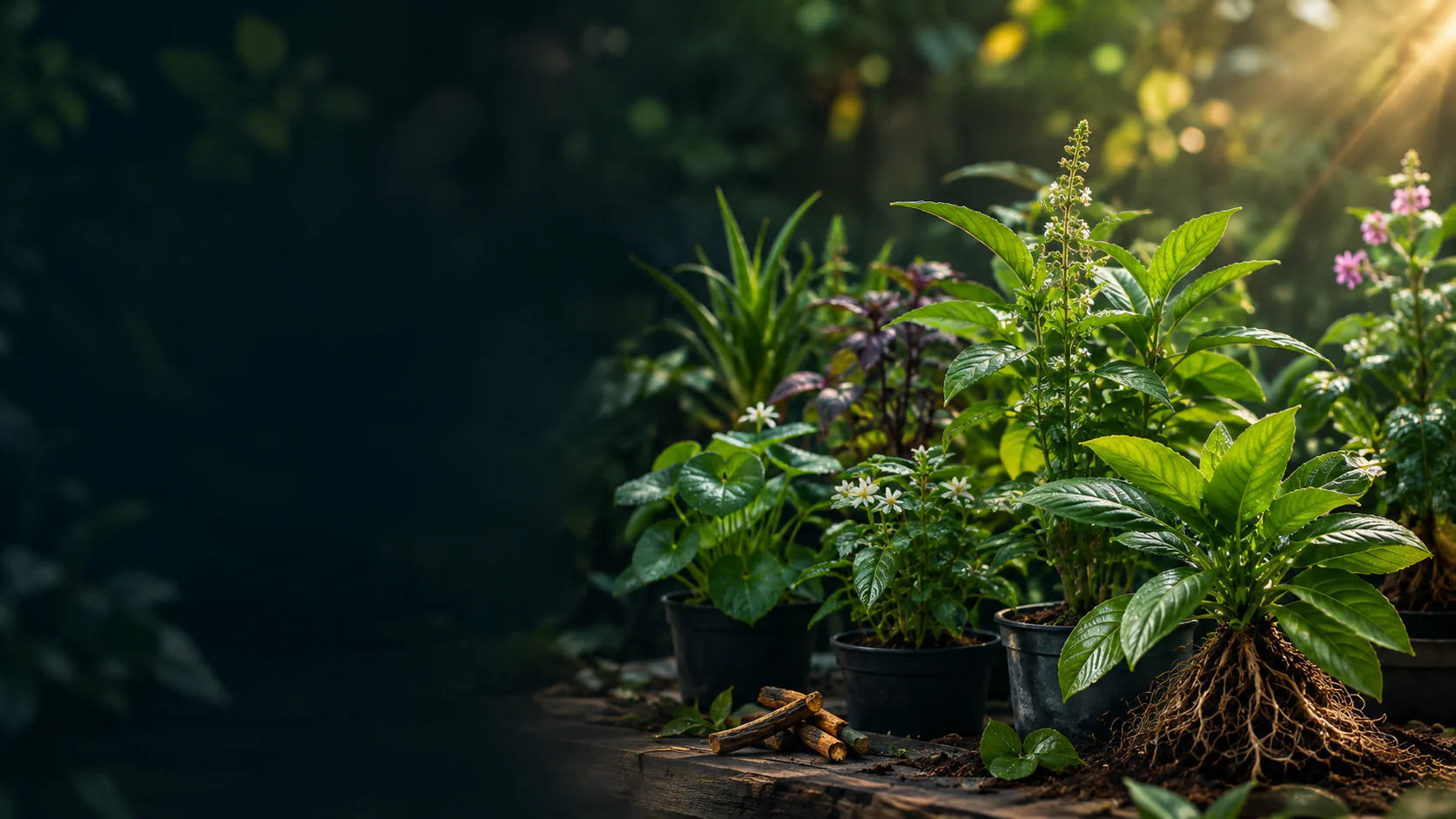 Healthy medicinal plants in a cinematic garden nursery | Medicinallive